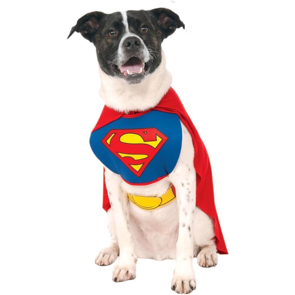 DC Comics Superman Pet Costume Large for Dogs and Cats Rubies Official